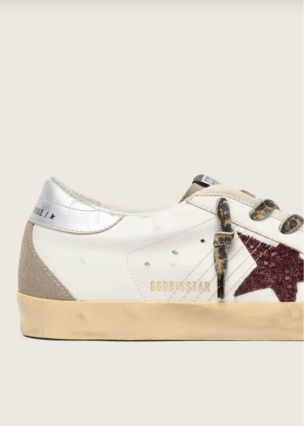 Super-Star paillettes bordeaux & argente