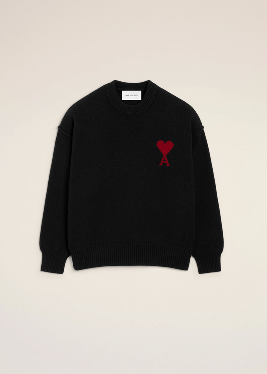 PULL NOIR COL ROND AMl