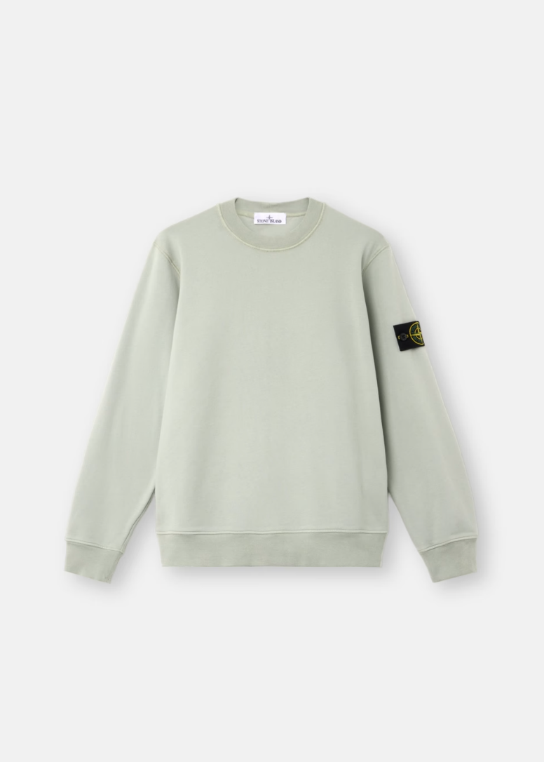 PULL VERT SAUGE COTON STONE