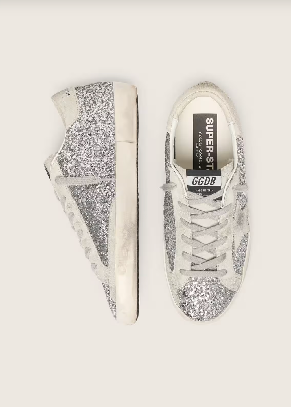 Super-Star a paillettes argentees