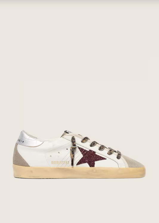 Super-Star paillettes bordeaux & argente