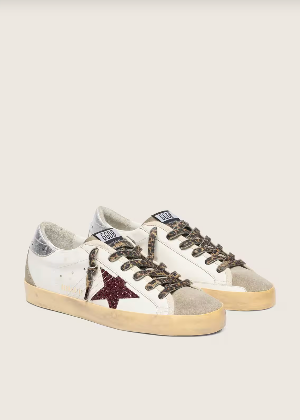 Super-Star paillettes bordeaux & argente