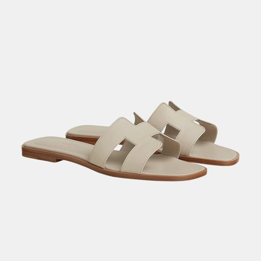 Claquettes H Beige